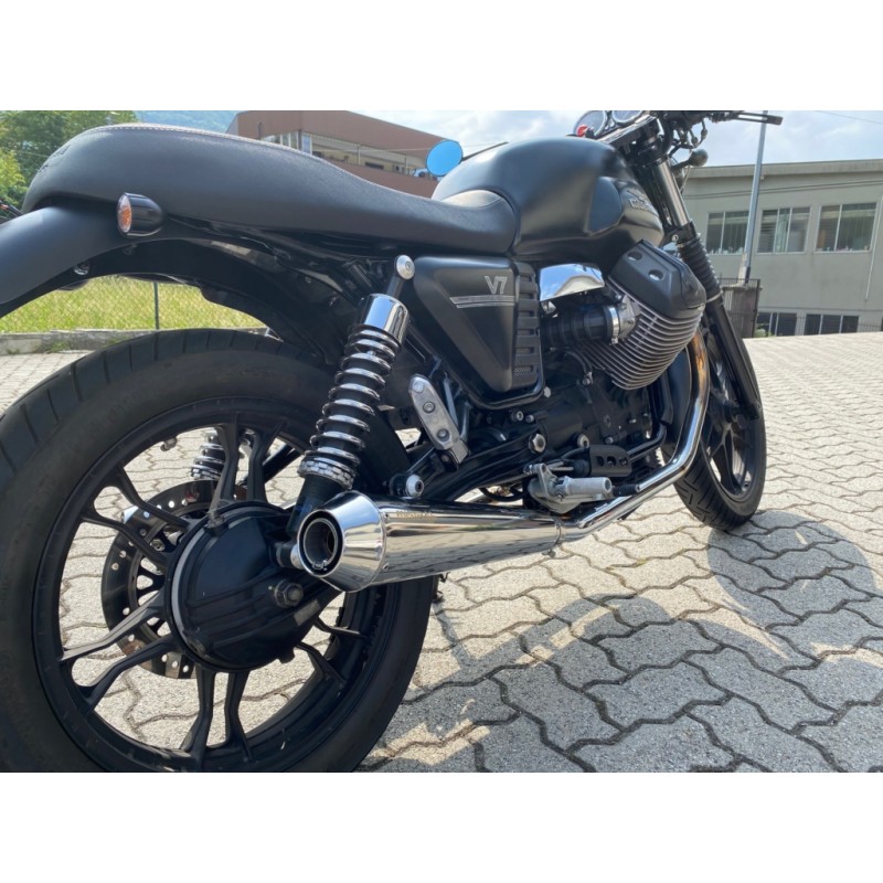 Guardabarros Delantero Corto Para Moto Guzzi V7 III Y V7 II Stone/Special - ABS Negro Brillante, Repuesto Original