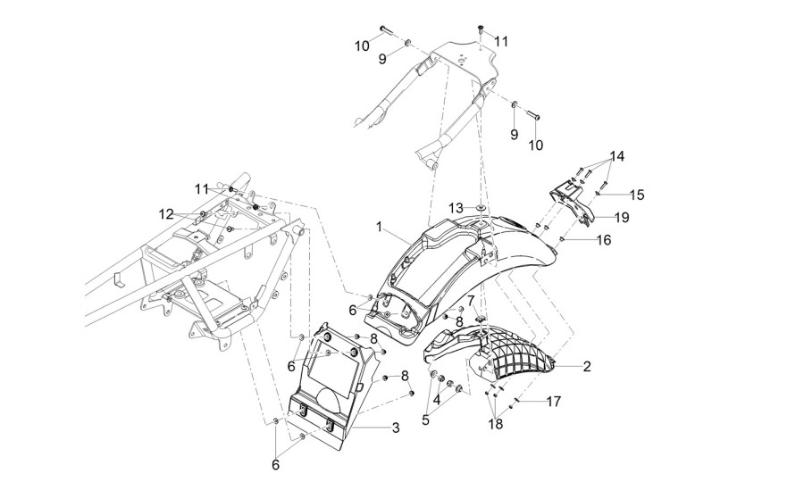 guardabarro posterior