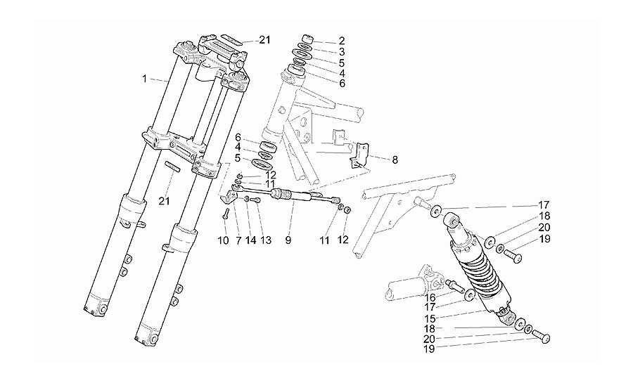 Horquilla-suspension tr.