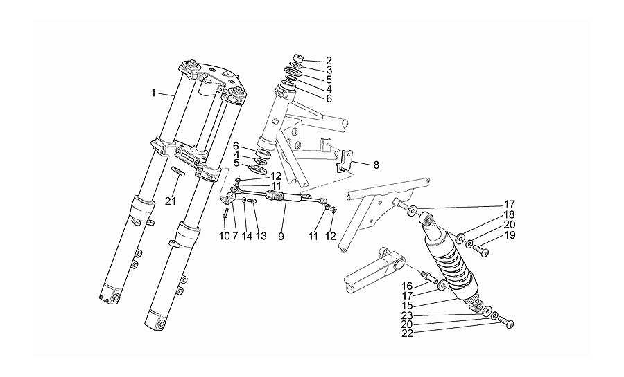 Horquilla-suspension tr.