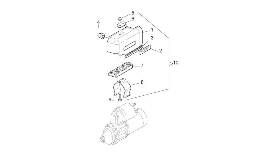 Tapa motor arranque