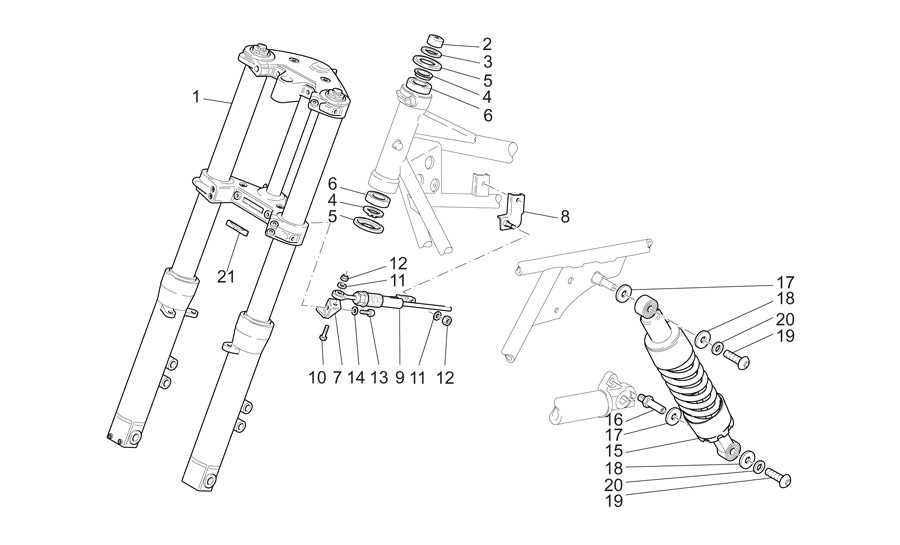 Horquilla-suspension tr.