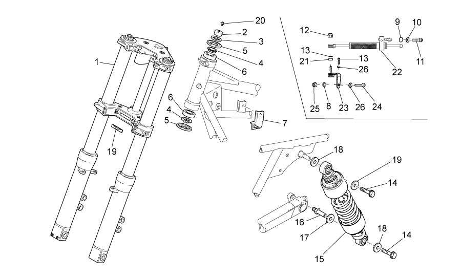 Horquilla-suspension tr.