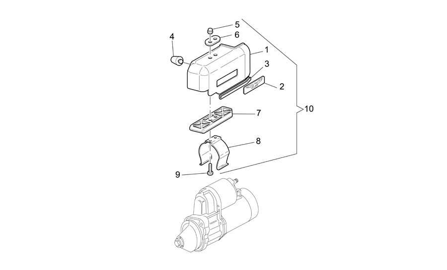 Tapa motor arranque