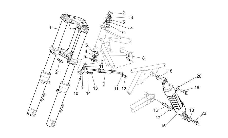 Horquilla-suspension tr.