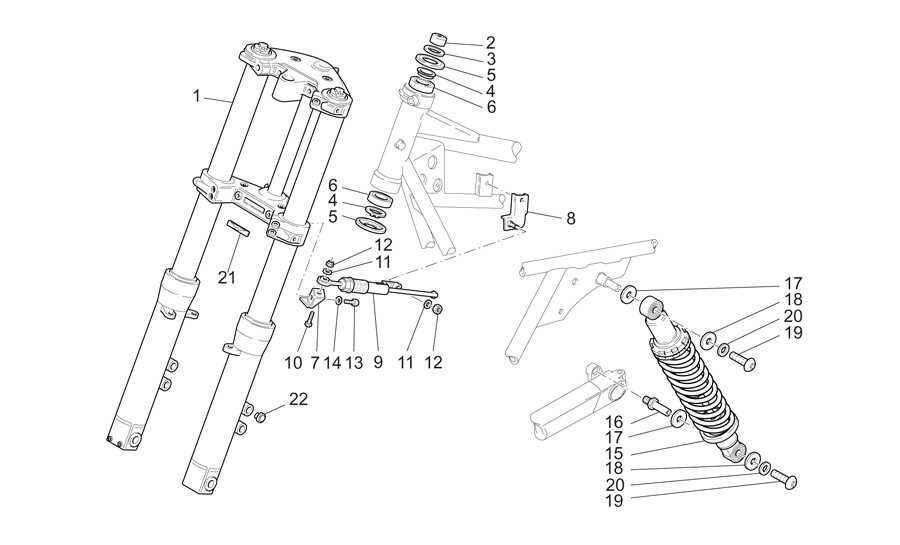 Horquilla-suspension tr.