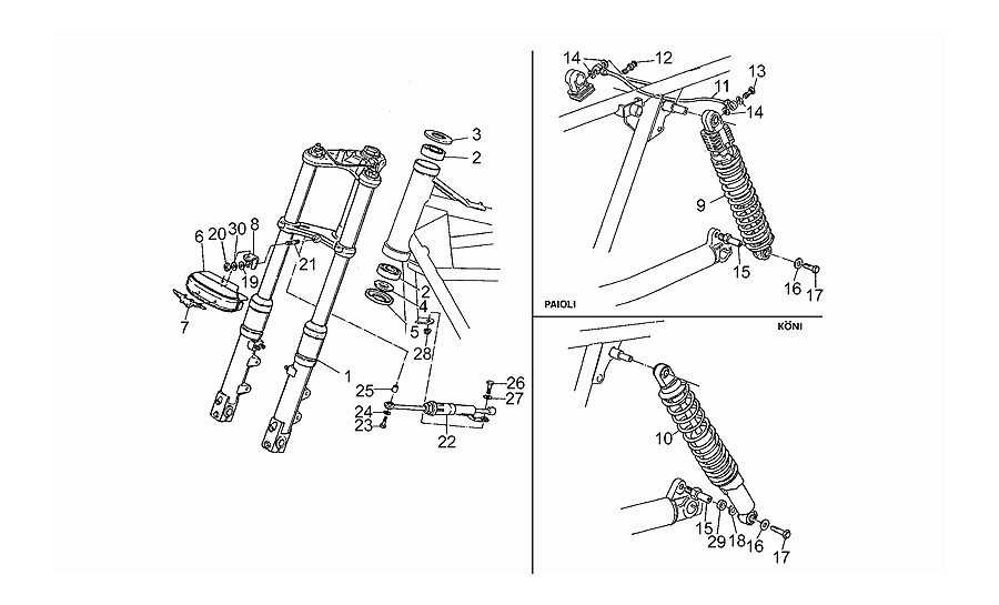 Suspension delantera/trasera