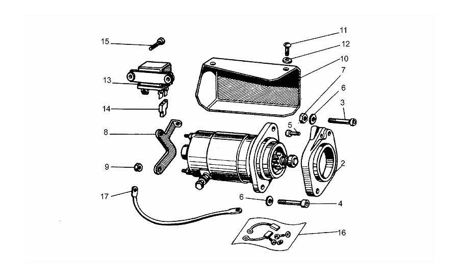 Motor arranque bendix