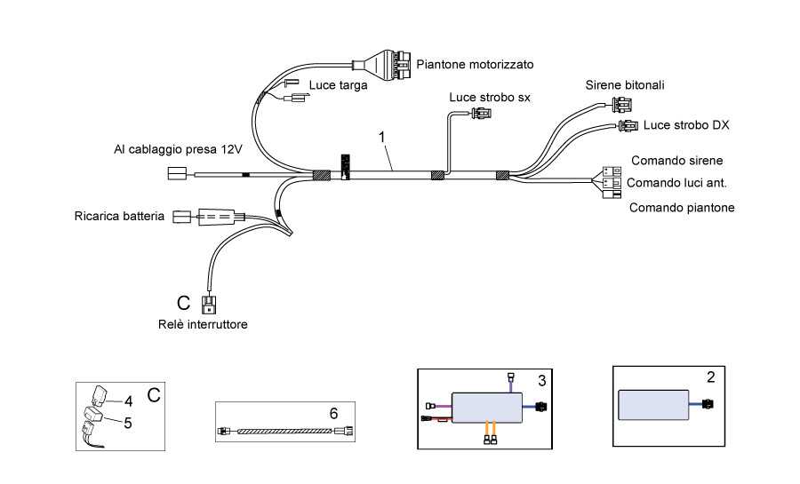 Police ausiliary electrical system