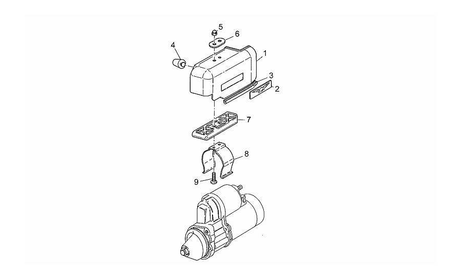 Tapa motor arranque